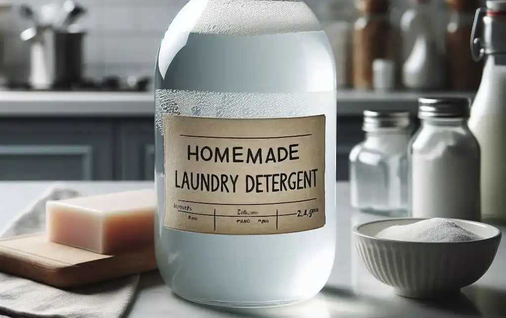 Homemade laundry detergent recipe with